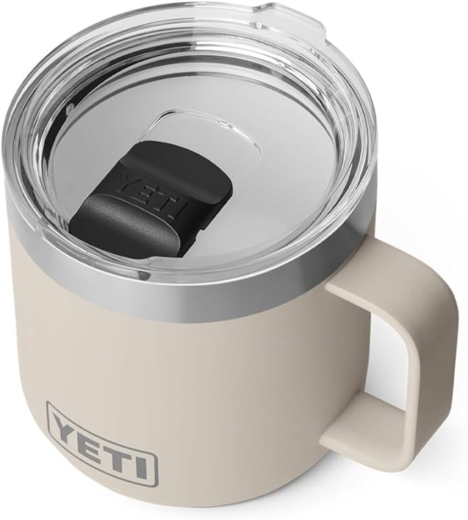 YETI Rambler 14 oz Ceramic Lined Stackable Mug, Vacuum Insulated, Stainless Steel with MagSlider ... | Amazon (US)