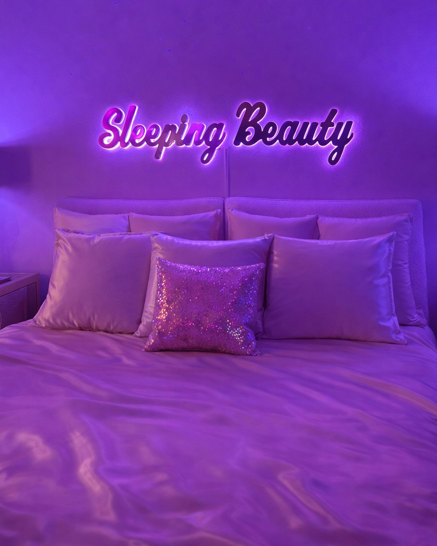 Bedroom glow up 💜✨
Obsessed with how this turned out at night

Linking my bedding, pillows, and lighting so you can recreate this look 🛍️

#LTKHome #LTKdayinmylife #LTKvlog
