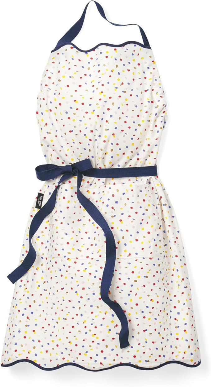 kate spade new york Sparkling Confetti Kitchen Apron, 100% Cotton with Adjustable Neck Tie, Stir ... | Amazon (US)