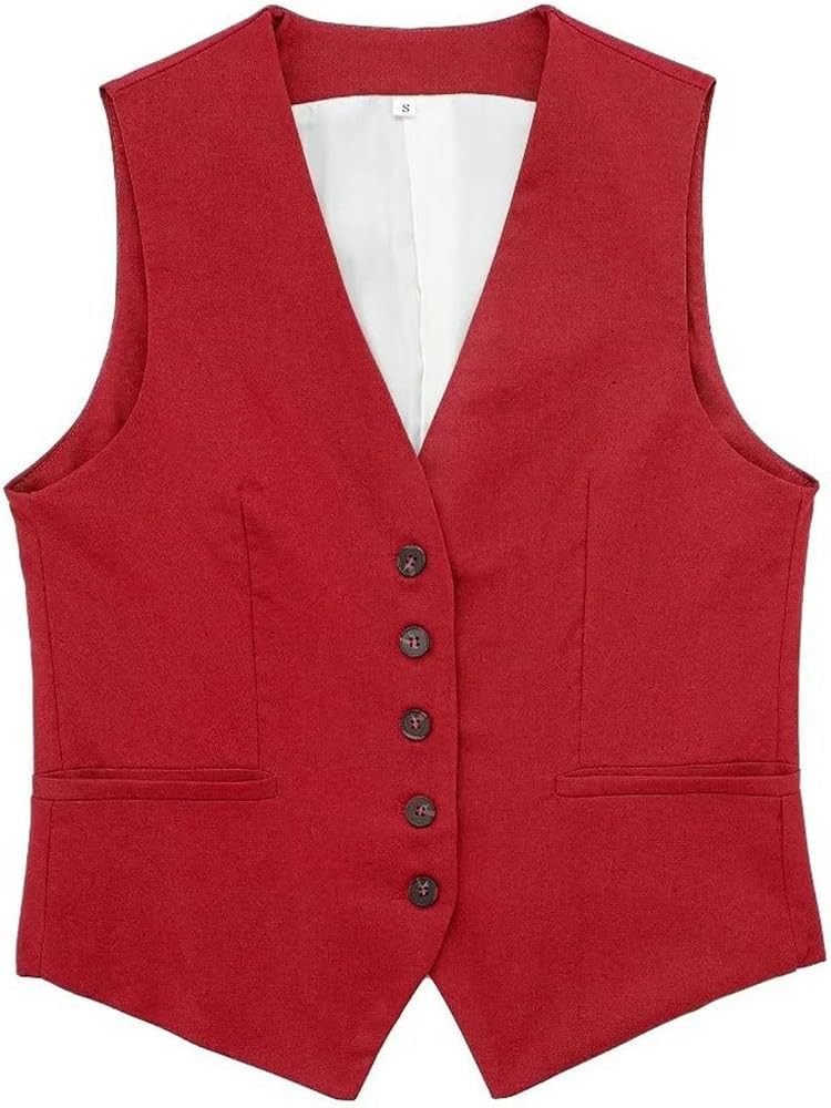 Women's Solid Casual Linen Blend Vest Jacket Long Winter Jackets for Women | Amazon (US)