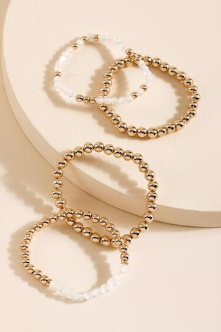 Samantha Beaded Stretch Bracelet Set - francesca's | Francesca's