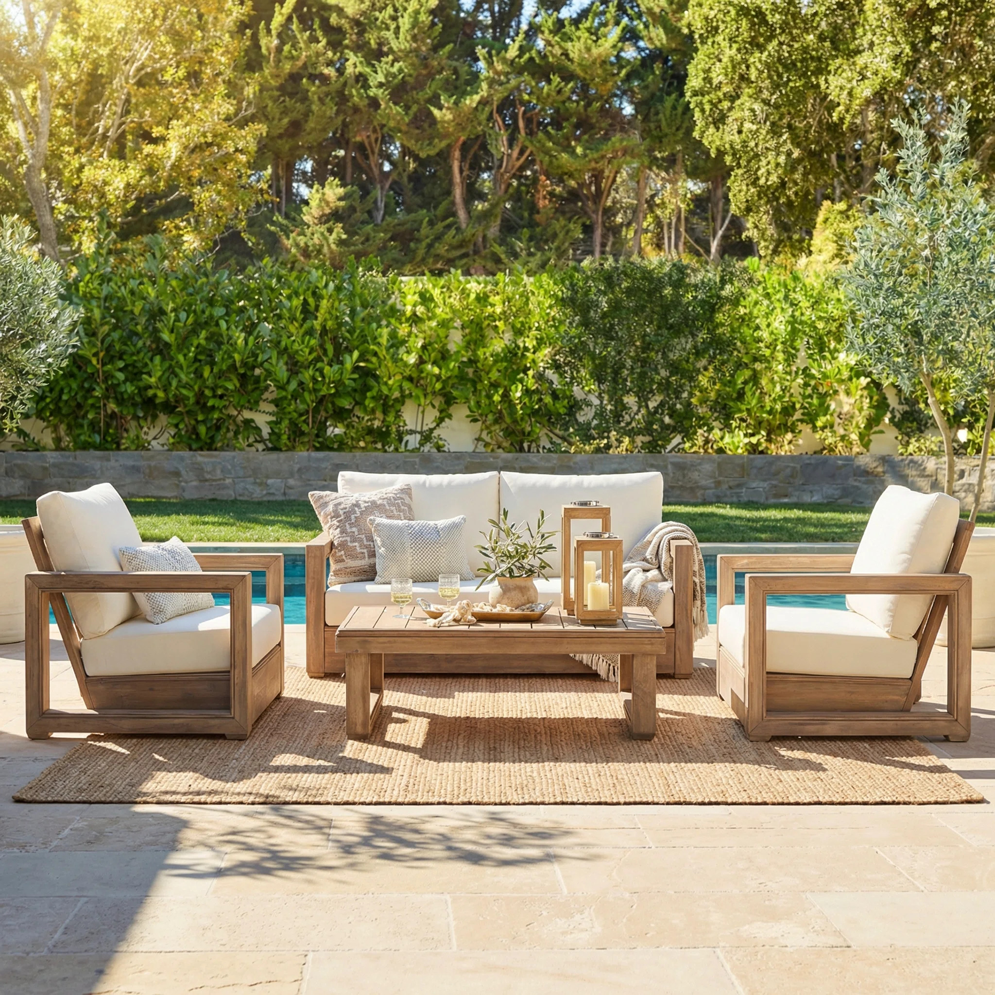 Joss & Main Donnie 4 Piece Sofa Seating Group with Cushions & Reviews - Wayfair Canada | Wayfair North America