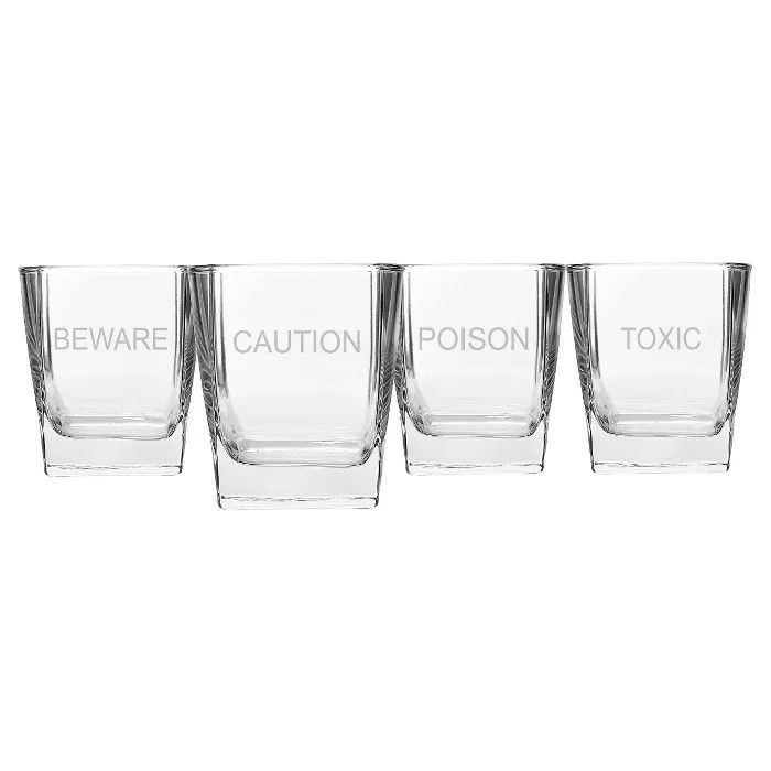 10.5oz Halloween On the Rocks Drink Glasses - 4ct | Target