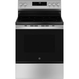 30 in. 5 Burner Elements Free-Standing Electric Range in Stainless Steel with Express Preheat, Cr... | The Home Depot