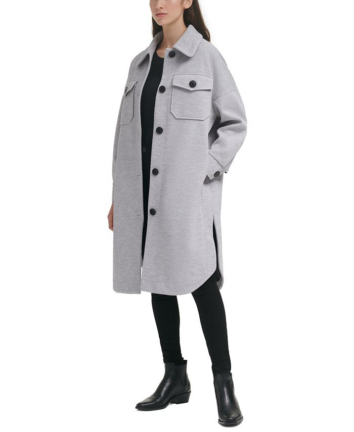 Calvin Klein Women's Oversized Shirt Jacket & Reviews - Coats & Jackets - Women - Macy's | Macys (US)