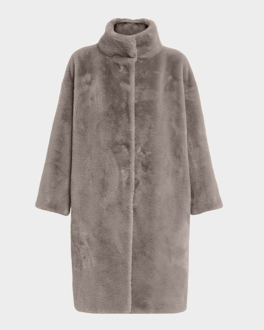 Oversized Alternative Fur Coat | Neiman Marcus