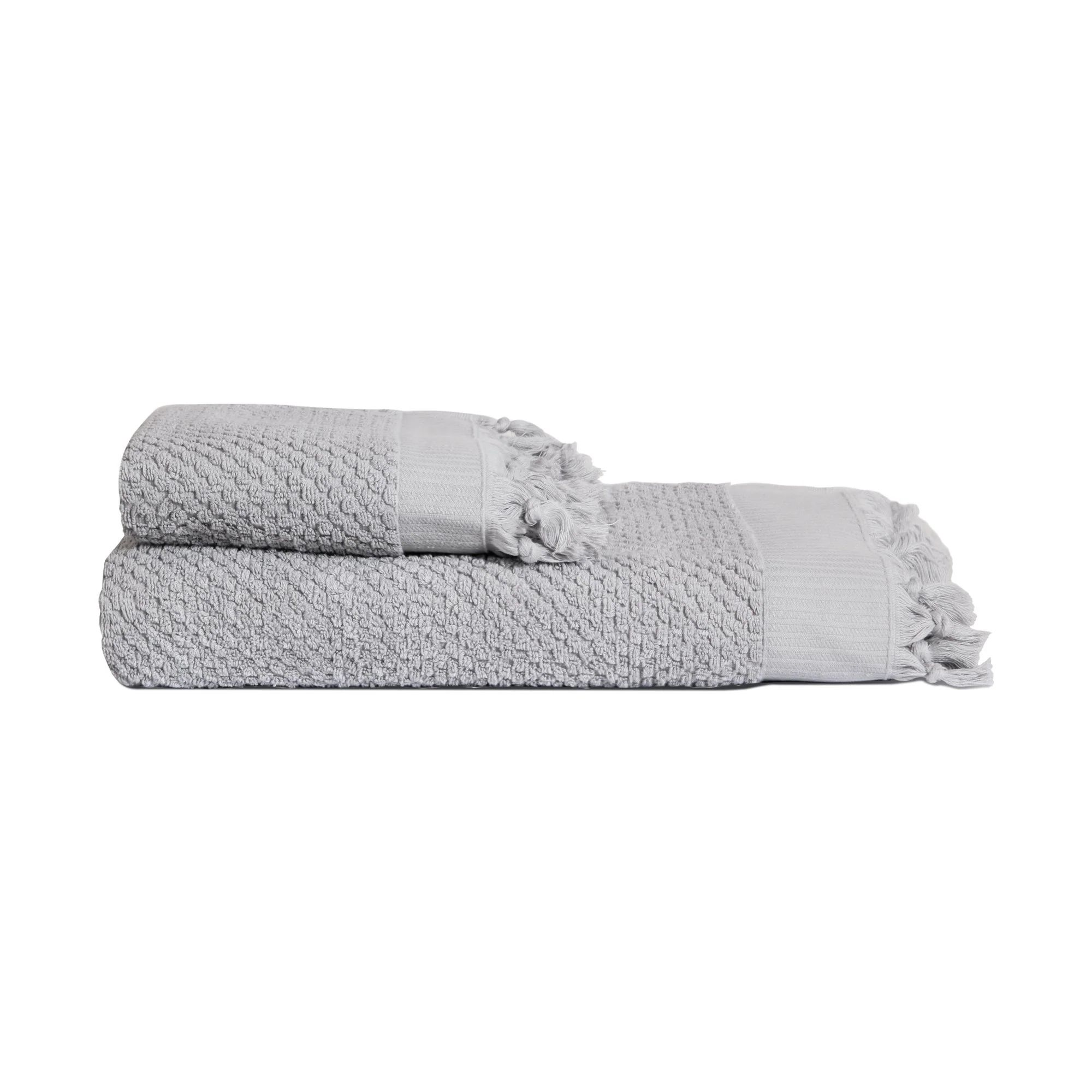 Tassel Dots Turkish Terry Towel Set | Olive and Linen LLC