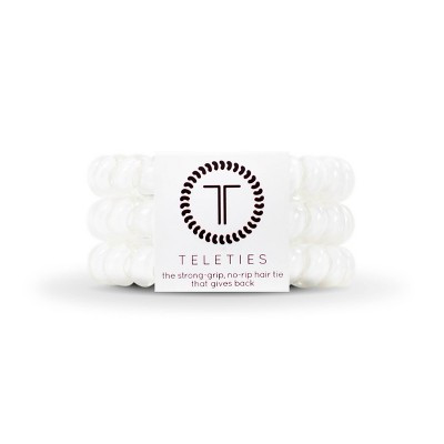 TELETIES Large Hair Ties - 3pc - Coconut White | Target