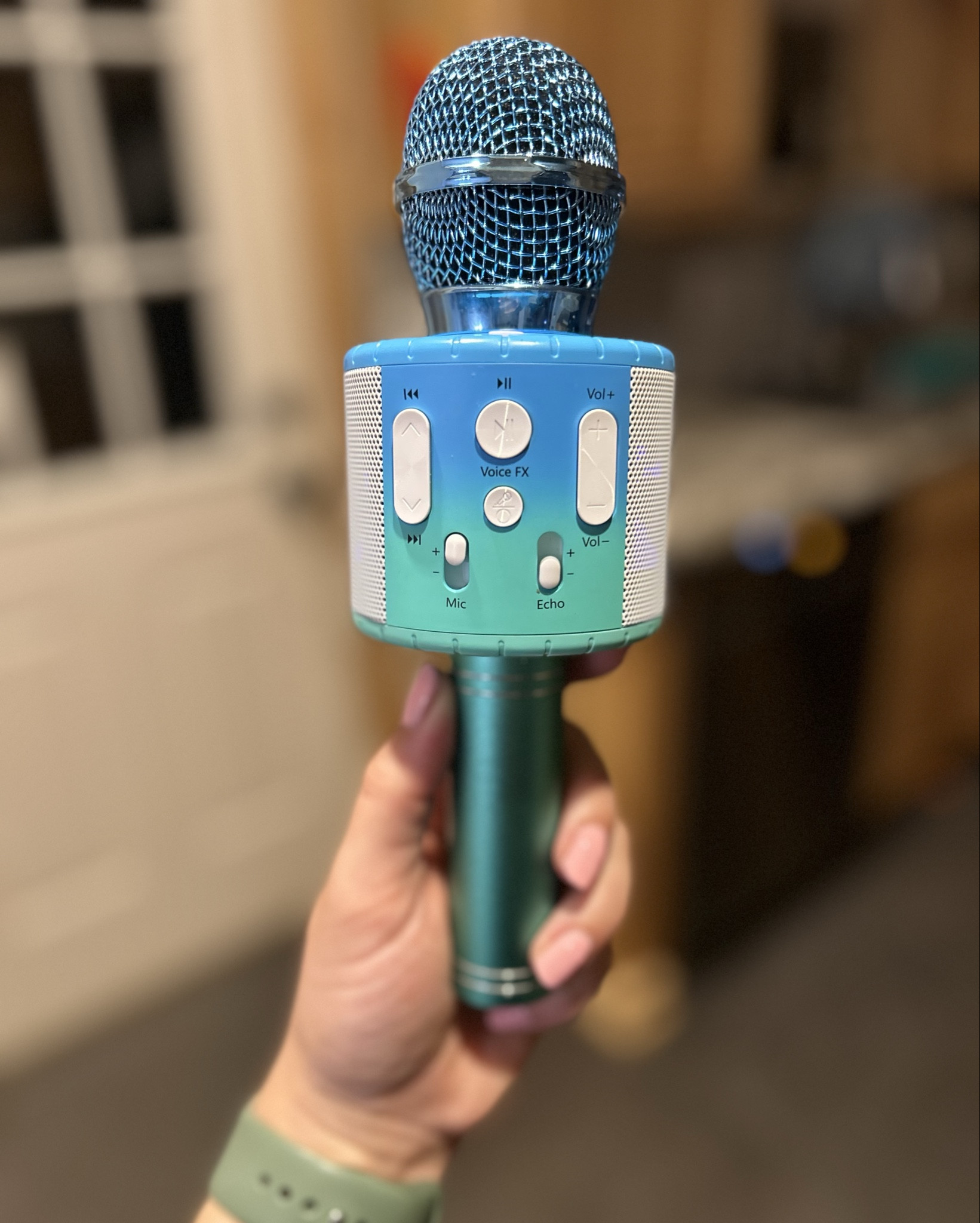 My toddler is giving daily concerts with his Move2Play Bluetooth karaoke microphone. 

Bluetooth, so you can stream any song; quality sound, and 4 different voice effects. It’s also already preloaded with 20 different nursery rhymes! 

It’s rechargeable but one charge lasts us DAYS- and it’s on all. the. time. 

#LTKFamily #LTKKids