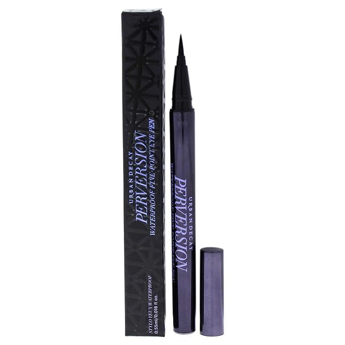Urban Decay Perversion Waterproof Fine-Point Eye Pen - Black, Semi-Matte Liquid Eyeliner - Ultra-... | Amazon (US)