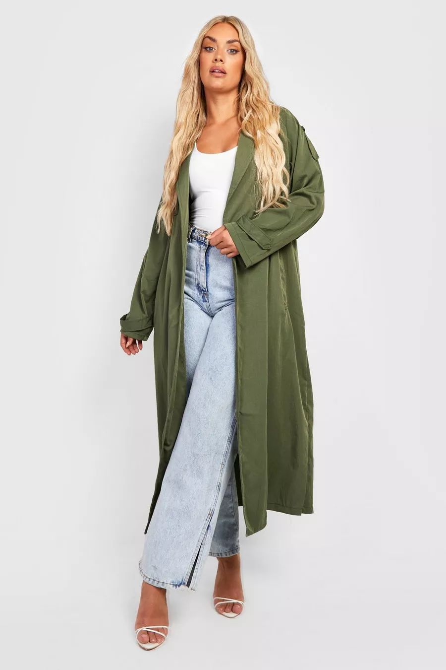 Plus Relaxed Fit Trench Coat | Boohoo.com (US & CA)