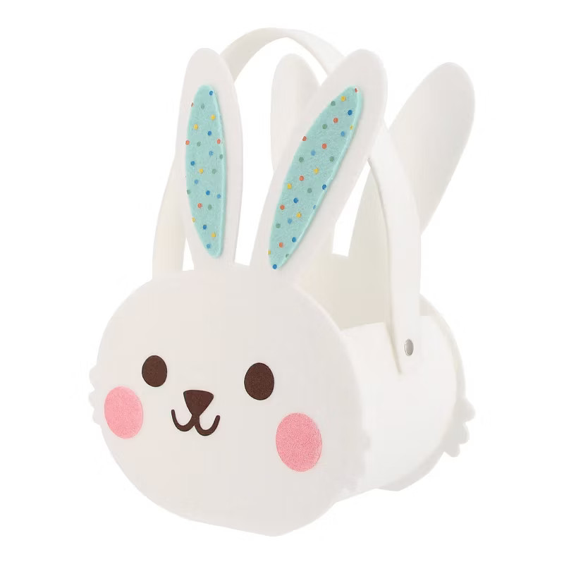 Novelty Felt Decorative Bunny Easter Basket White - Spritz™ | Target