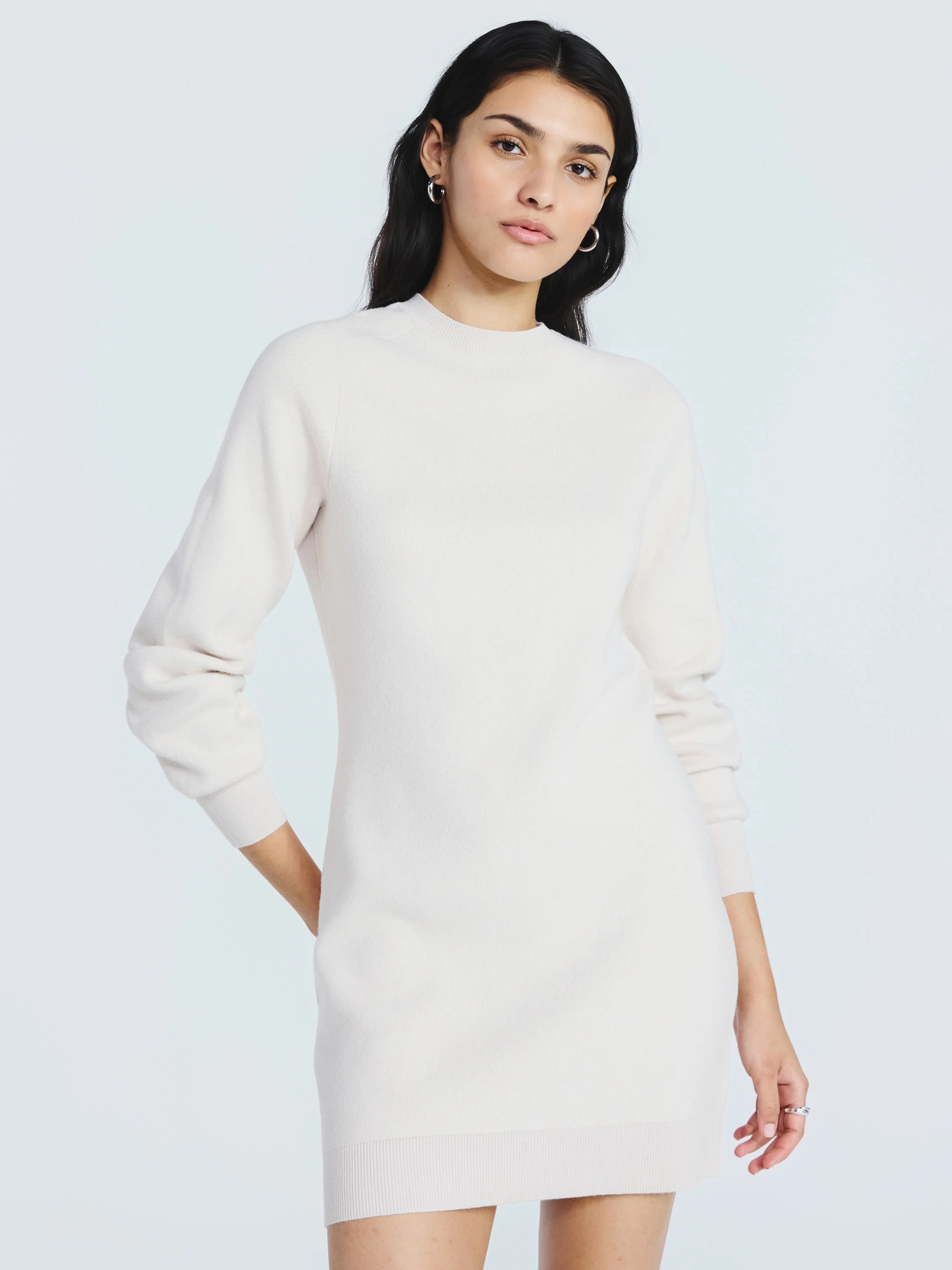 Scoop Women's Saddle Sweater Dress with Long Sleeves, Sizes XS-XXL | Walmart (US)
