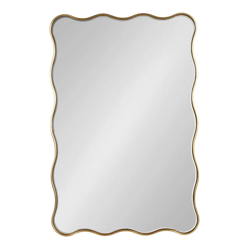 Mercer41 Scalloped Rectangle Bathroom Mirror | Wayfair | Wayfair North America