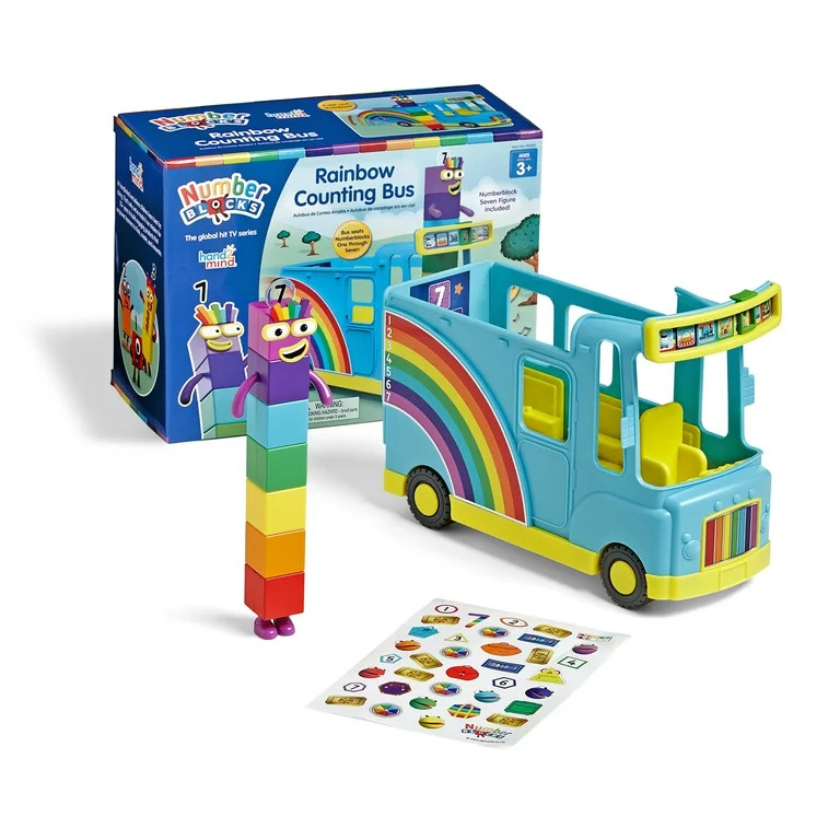 hand2mind Numberblocks Rainbow Counting Bus, Toy Vehicle, Play Figure Playsets, Character Toys, C... | Walmart (US)