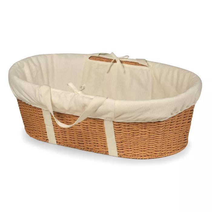Badger Basket Wicker-Look Woven Baby Moses Basket with Bedding | Target