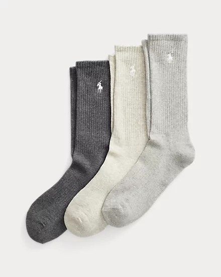 Cotton-Blend Crew Sock 3-Pack | Ralph Lauren (UK)