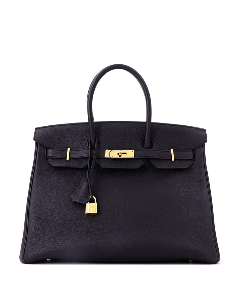 Pre-Owned HERMES Birkin 35 Handbag Black Togo with Gold Hardware | Bloomingdale's (US)
