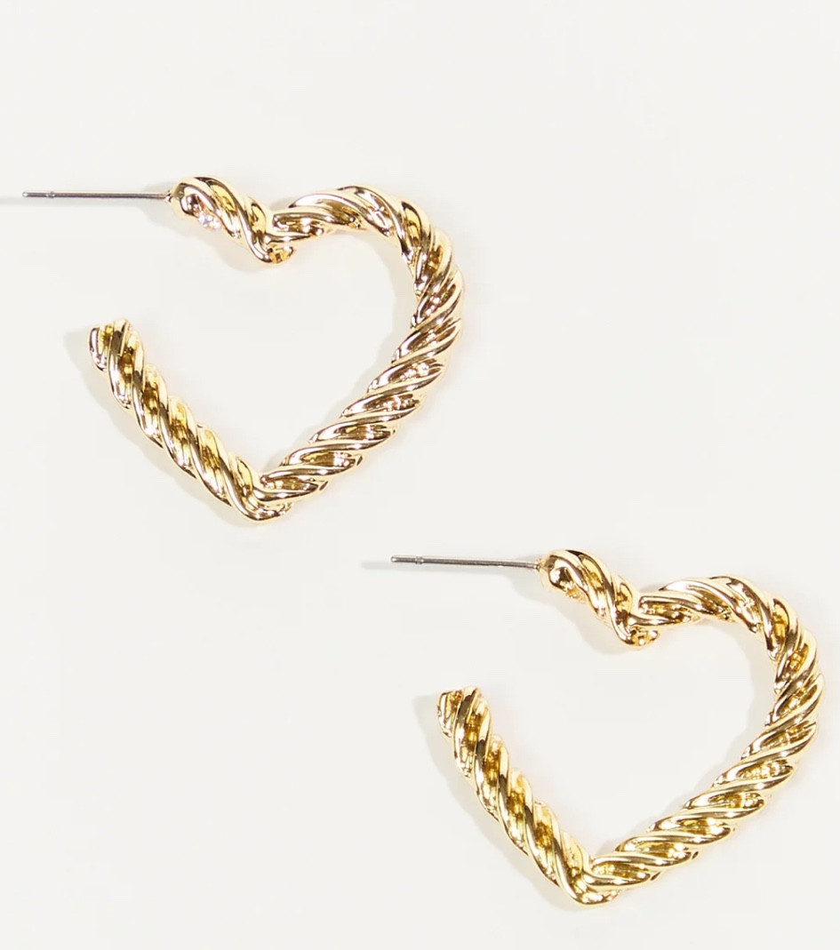 Gold heart hoops #valentinesday #accessories #earrings 

#LTKfindsunder50 #LTKGiftGuide #LTKSeasonal