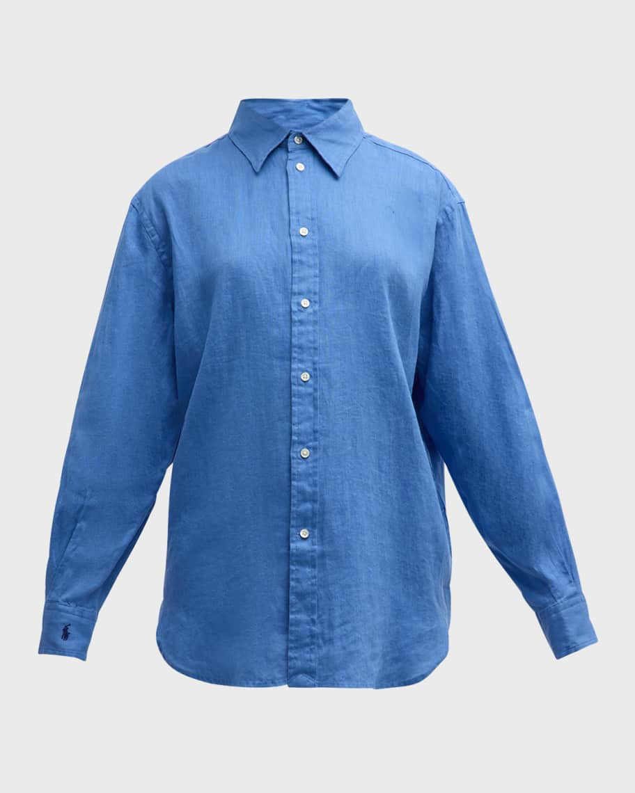 Relaxed-Fit Linen Shirt | Neiman Marcus