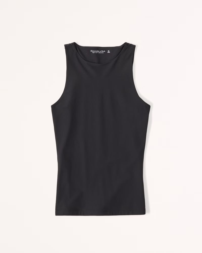 Soft Matte High-Neck Tank | Abercrombie & Fitch (US)