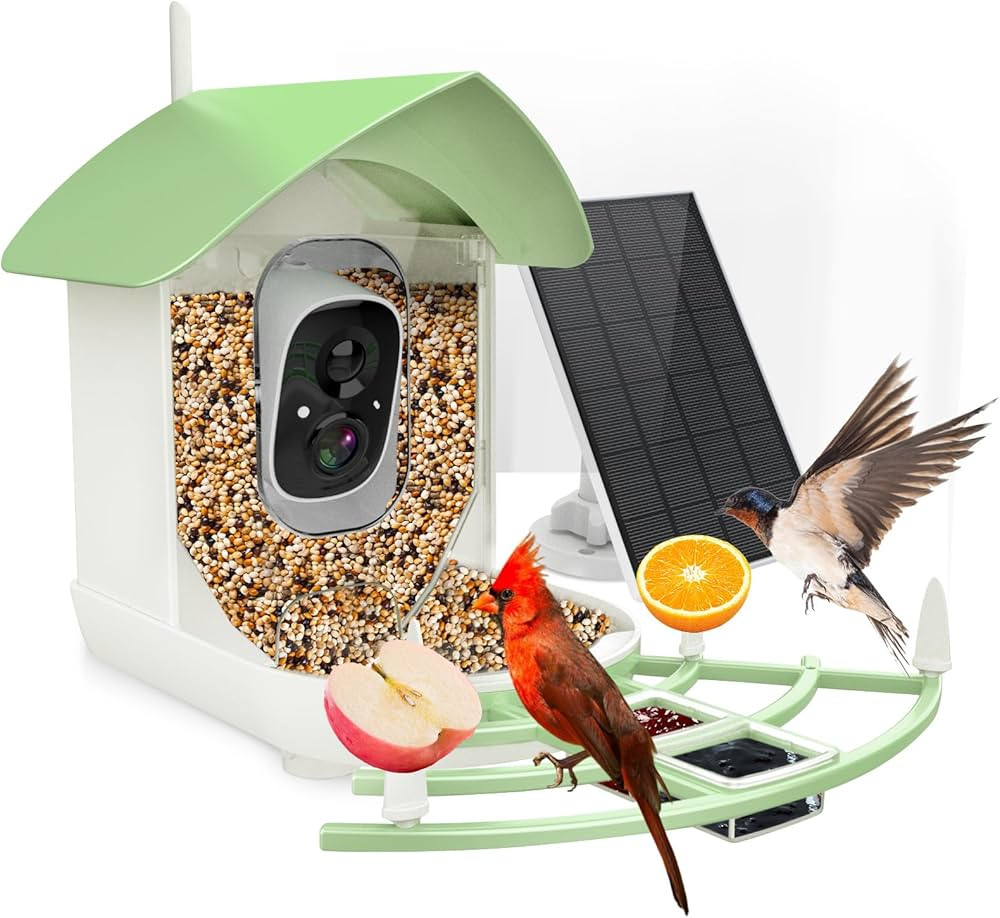 Bird Feeder with Camera, Smart AI Bird Breed Recognition, Birds Motion Detection with Real-Time N... | Amazon (US)