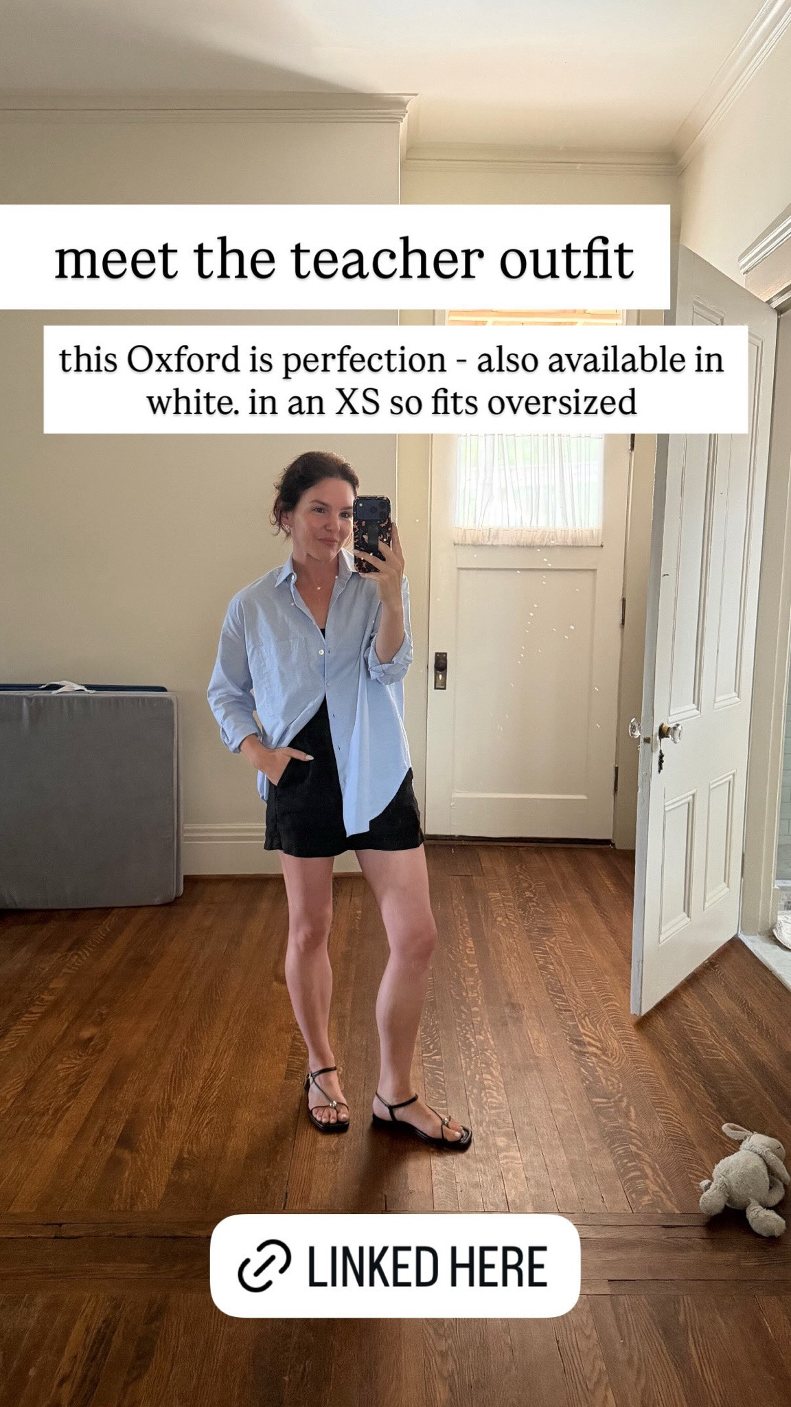 meet the teacher outfit: this Oxford is perfection - also available in white. in an XS so fits oversized

#LTKdayinmylife #LTKmomlife #LTKootd