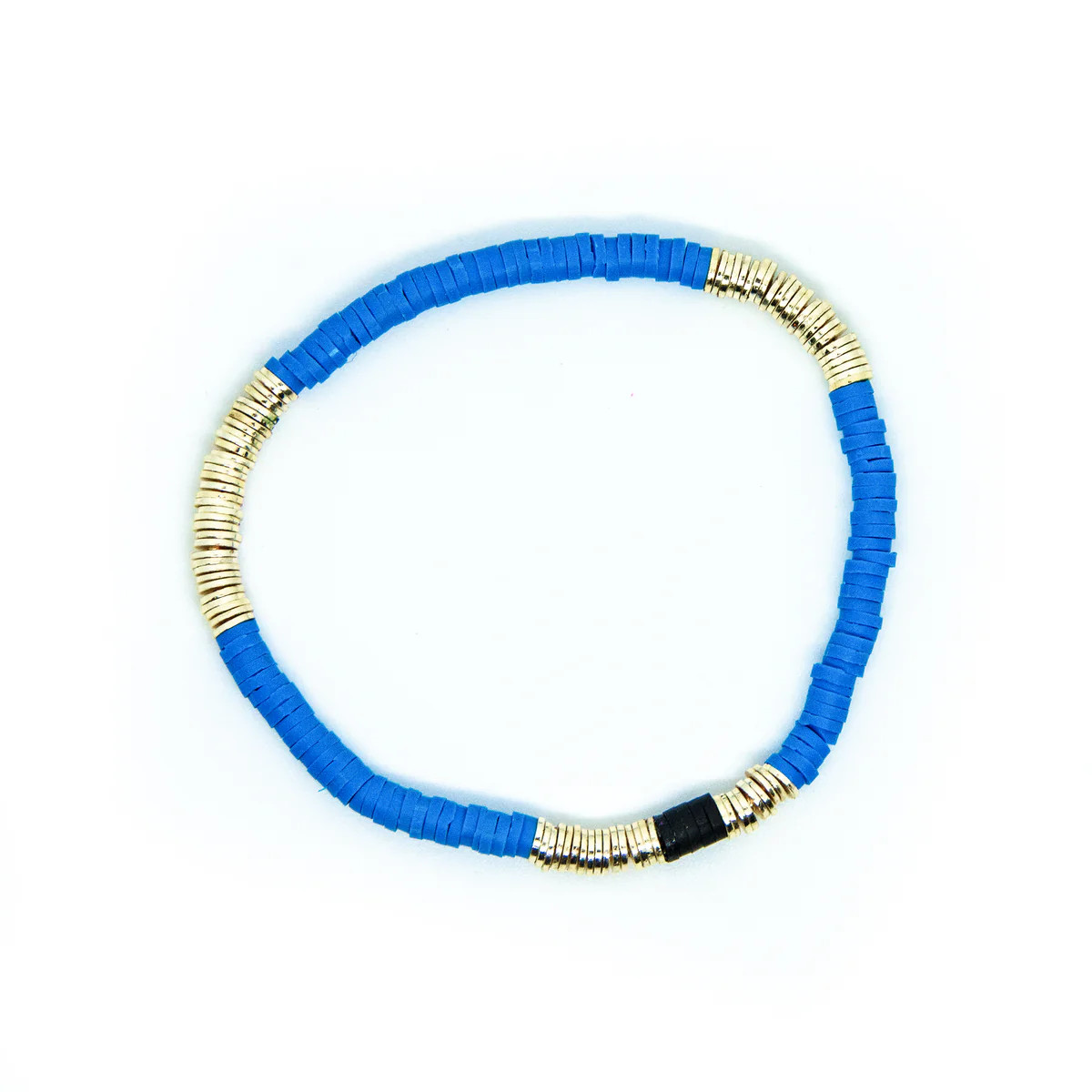 Sapphire Blue Vinyl Bracelet 4mm | Allie + Bess