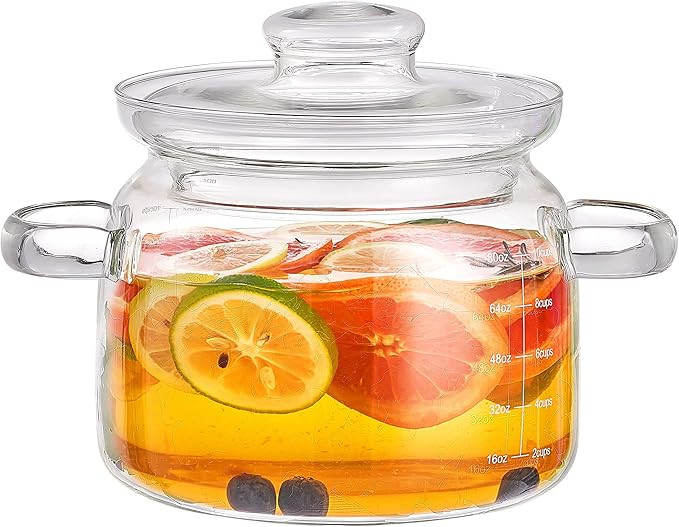 Simmer Pot, Potpourri,Heat-Resistant Borosilicate Glass Pot for Cooking on Stove with Lid,Glass S... | Amazon (US)