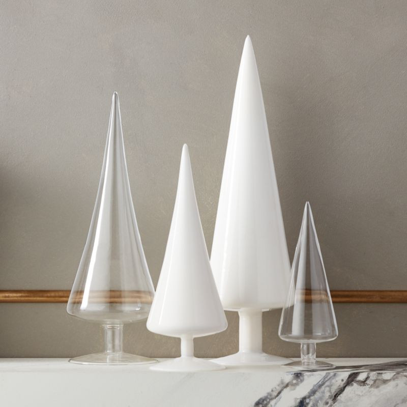 Paz Modern Tabletop Christmas Tree Set of 4 + Reviews | CB2 | CB2