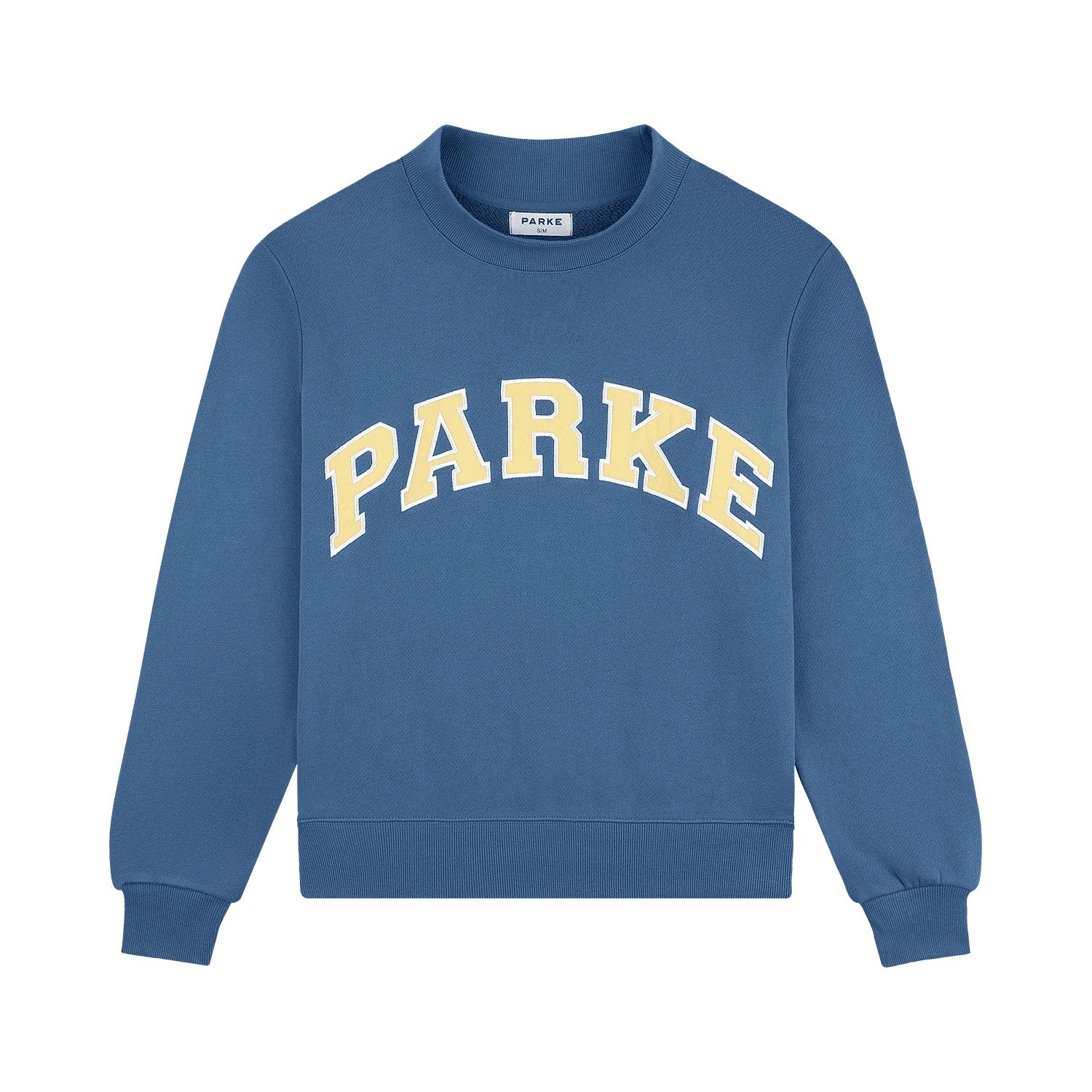 Varsity Mockneck - Washed Indigo + Peel | Parke