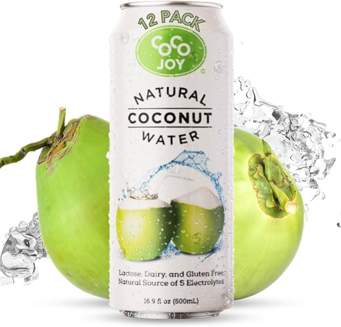 CoCo Joy Natural Coconut Water, 100% Coconut Water, Fresh, Low-Calorie, High-Calcium, Nutrient-Ri... | Amazon (US)