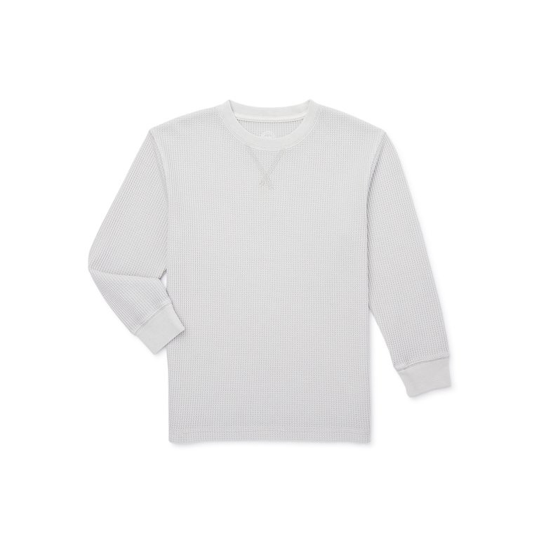Wonder Nation Boys Long Sleeve Thermal Shirt, Sizes 4-18 & Husky | Walmart (US)