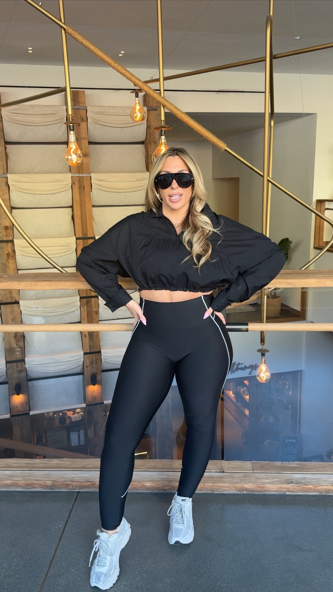 
Alo Outfit 
leggings size L (tts)
pullover (windbreaker fabric) size medium (sized down prob could of kept the large. The toggles on the side make it smaller) 


#LTKootd #LTKTall #LTKMidsize #LTKMidsize #LTKTall #LTKootd

#LTKOver40 #LTKActive #LTKMidsize