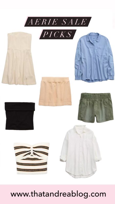 Aerie deals
Summer clothing
American Eagle 
Memorial Day sale 
Shorts 
Plus-size shorts 
Tube tops 
Linen tops 

#LTKSaleAlert #LTKPlusSize #LTKStyleTip