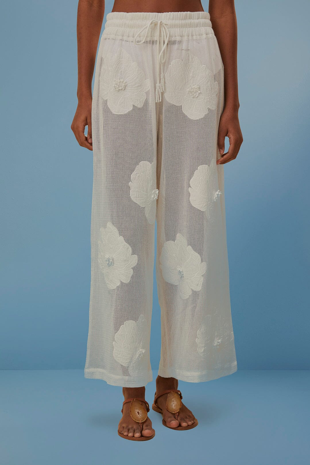 White Flower Pants | FarmRio (US)