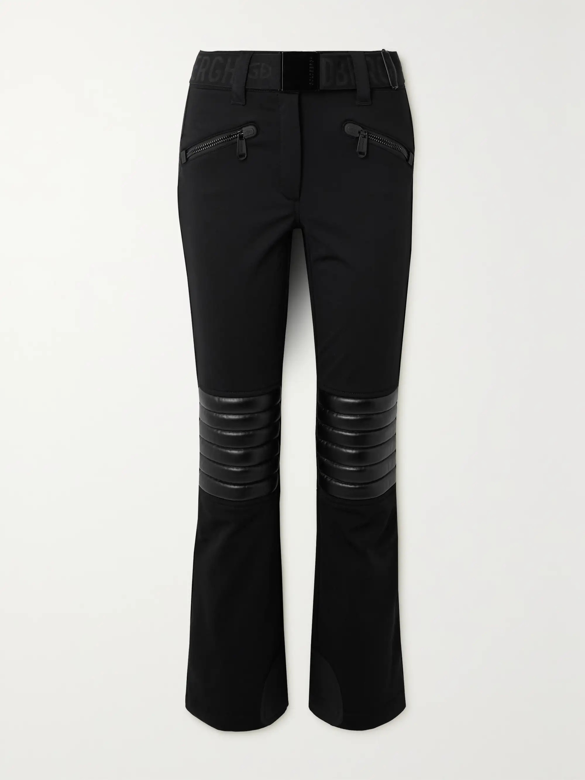 Rocky quilted faux leather-paneled bootcut ski pants | NET-A-PORTER (US)