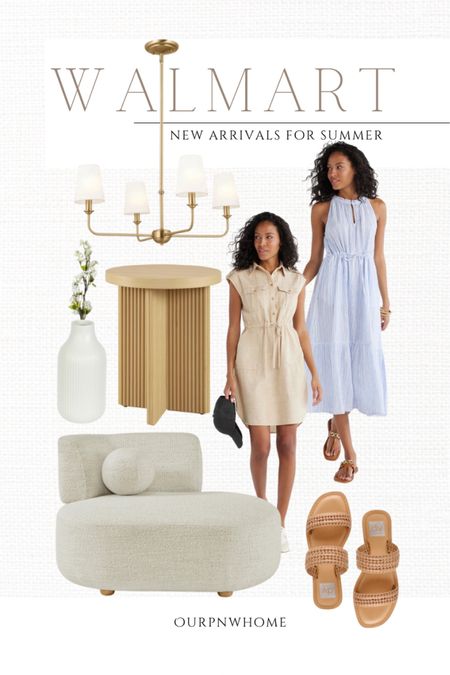 NEW home at fashion finds at Walmart!

Walmart home, modern accent chair, armless chair, lounge chair, fluted end table, ribbed side table, reeded accent table, sandals, slides, summer shoes, summer dresses, midi dress, blue dress, tan dress, beige dress, casual dress, summer fashion, summer outfit, brass chandelier, gold chandelier, lighting fixture, white vase, bottle vase, spring floral, faux floral

#LTKStyleTip #LTKSeasonal #LTKHome
