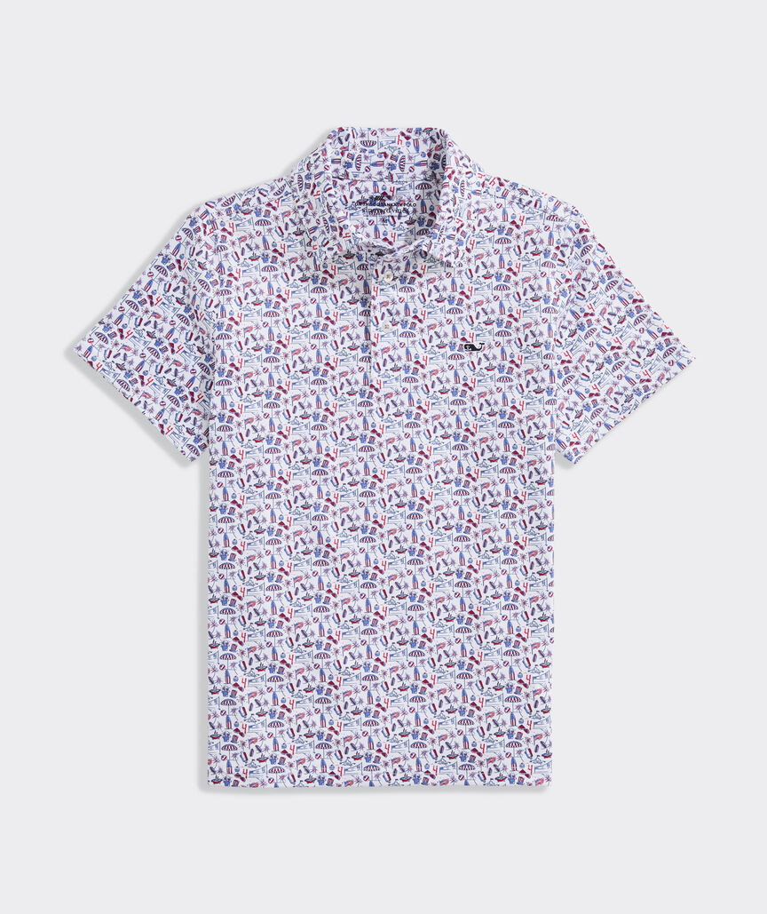 Boys' Performance Printed Sankaty Polo | vineyard vines