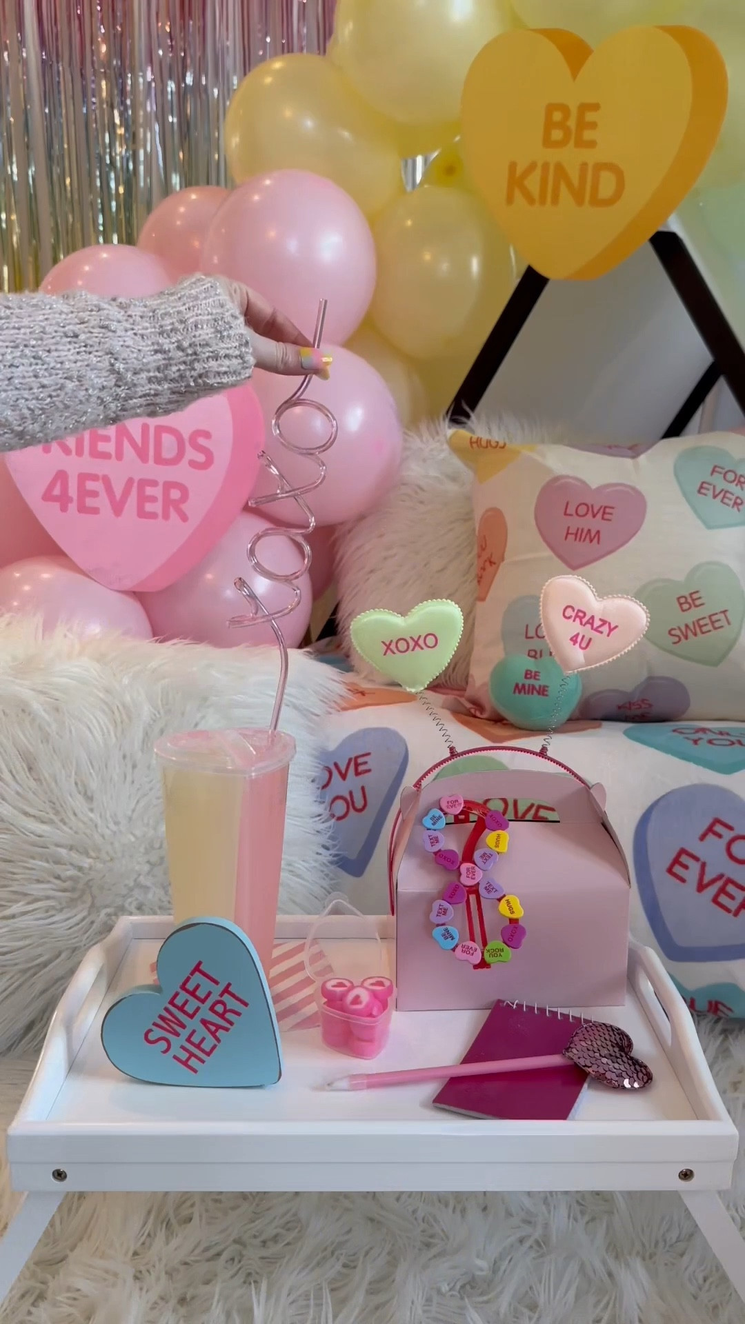 Throw a conversation heart inspired sleepover party for your little galentines this year! 

#LTKKids #LTKSeasonal