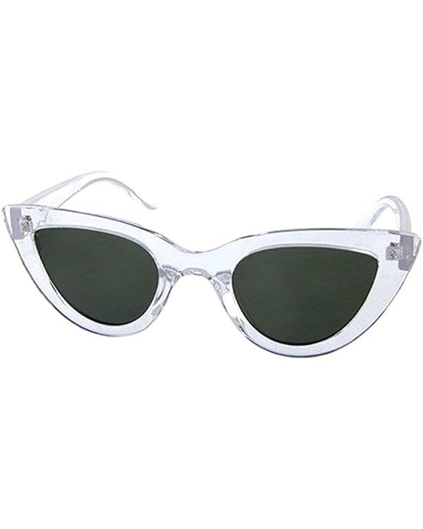 Boardwalk Cat Eye Clear Sunglasses - 50s Retro Style Shades | Amazon (US)