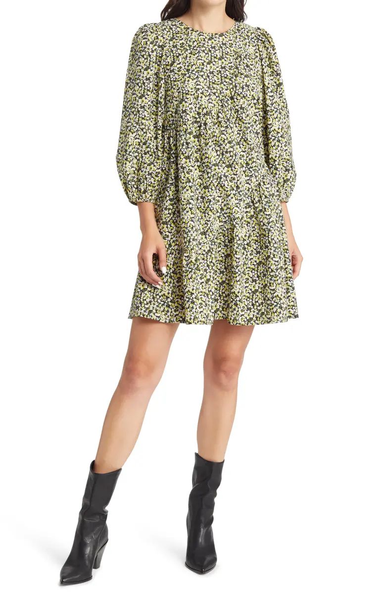 Rails Louise Floral Tiered Cotton Blend Shift Dress | Nordstrom | Nordstrom Canada
