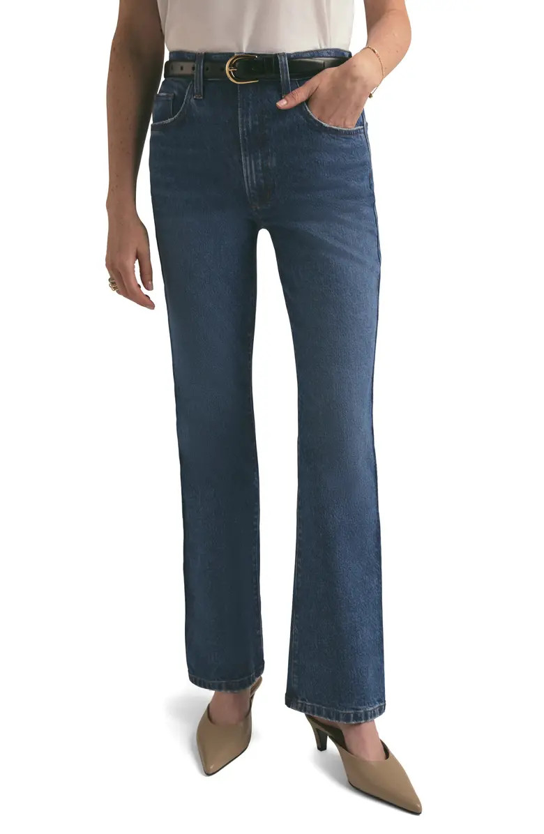 The Morgan Shortie High Waist Bootcut Jeans | Nordstrom