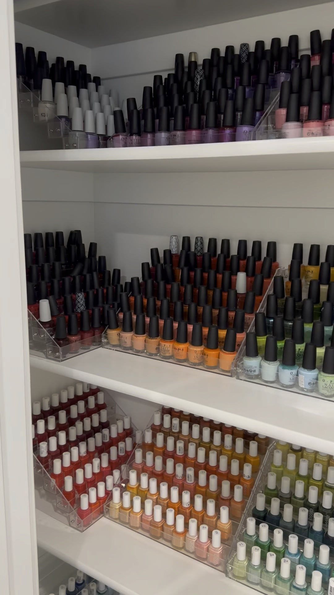 My favorite way to store my nail polish. I just need more closet shelves 😂 #nailpolishstorage #nailpolish

#LTKFind #LTKbeauty
