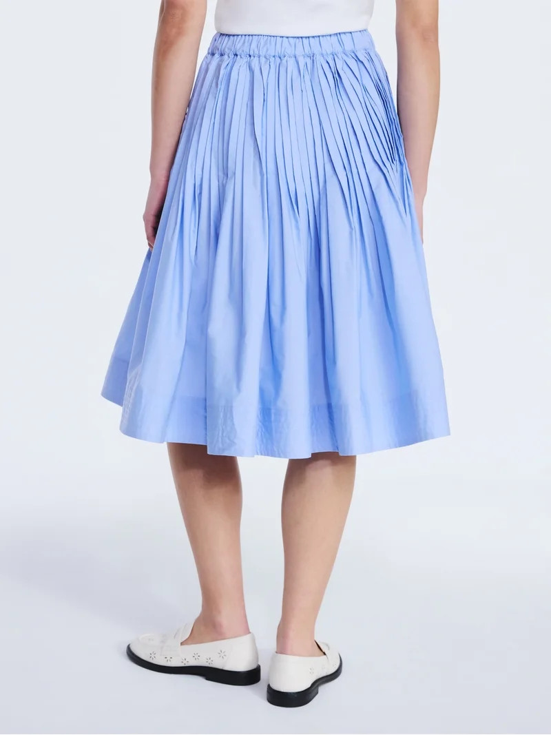 Free Assembly Women's Pintuck Knee Length Skirt, Sizes XS-XXL | Walmart (US)