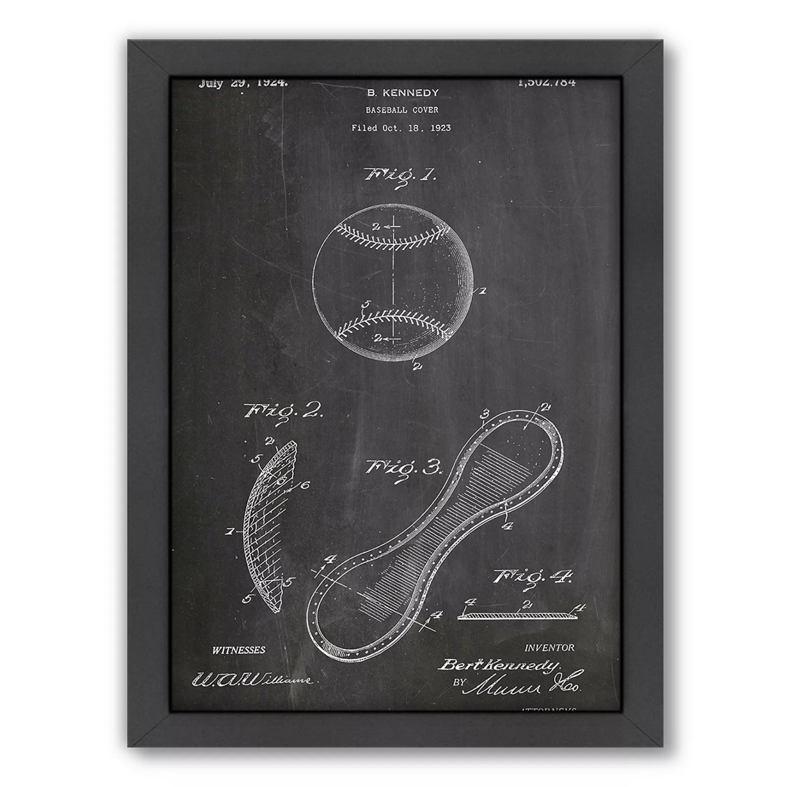 Americanflat ''Baseball'' Framed Wall Art, Multicolor, Medium | Kohl's