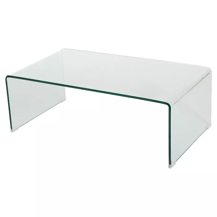Ramona Glass Rectangle Coffee Table Clear - Christopher night Home | Target