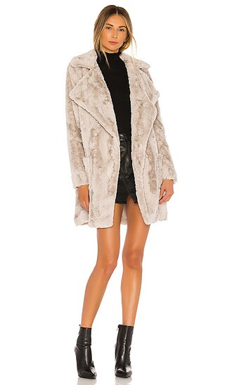 Jack By BB Dakota Shear Factor Faux Fur Coat in Toffee | Revolve Clothing (Global)