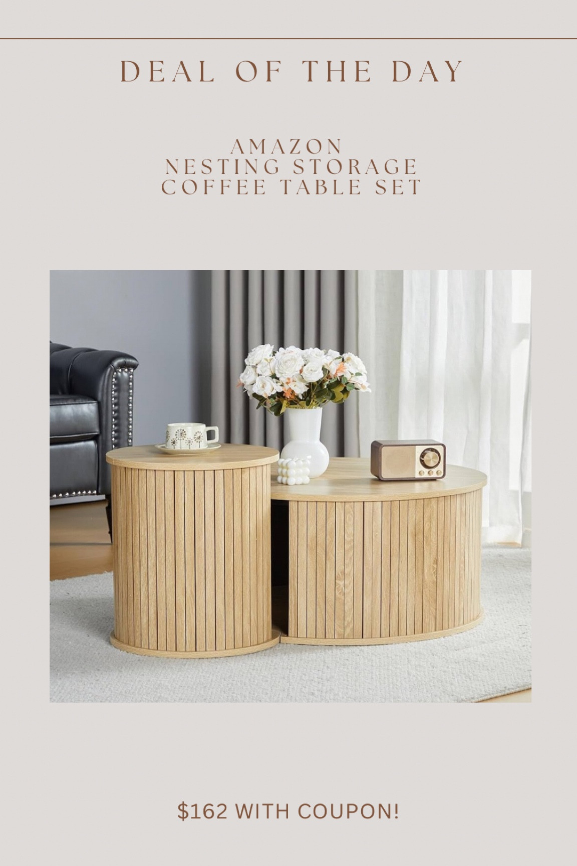 Nesting storage coffee table set on Amazon!! Amazing price & 10% off coupon for prime members 🙌🏻

#LTKSaleAlert #LTKHome #LTKFallSale