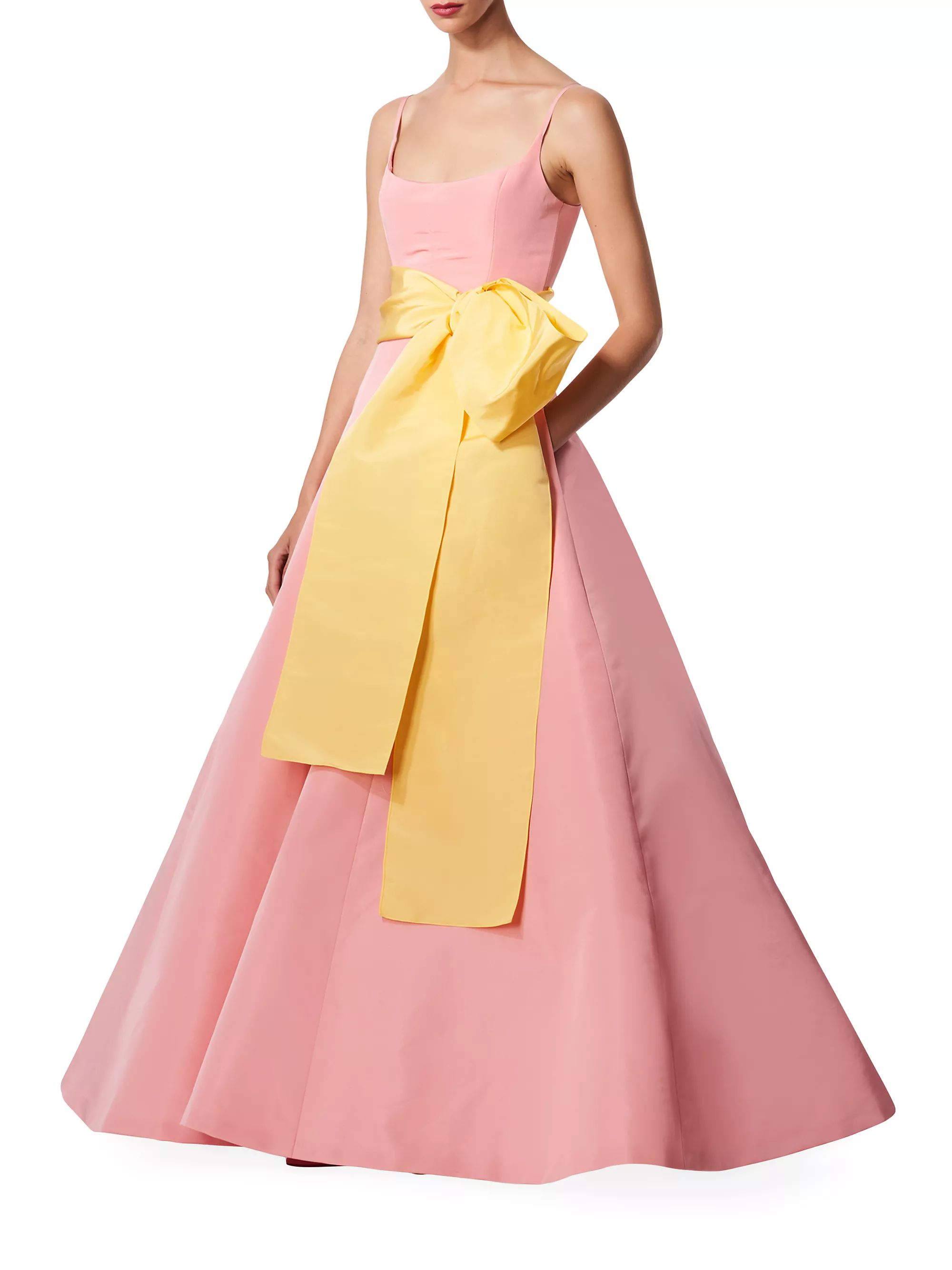 Shop Carolina Herrera Silk Taffeta Sash Gown | Saks Fifth Avenue | Saks Fifth Avenue